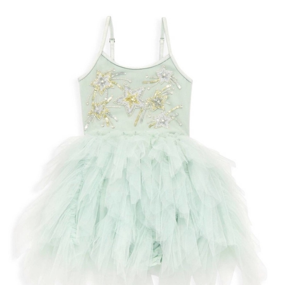 Tutu De Monde Mint embellished tulle dress 18-24m